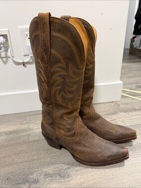 Tecovas The Annie Goat Leather Tall Western Boots Women’s Size 11B